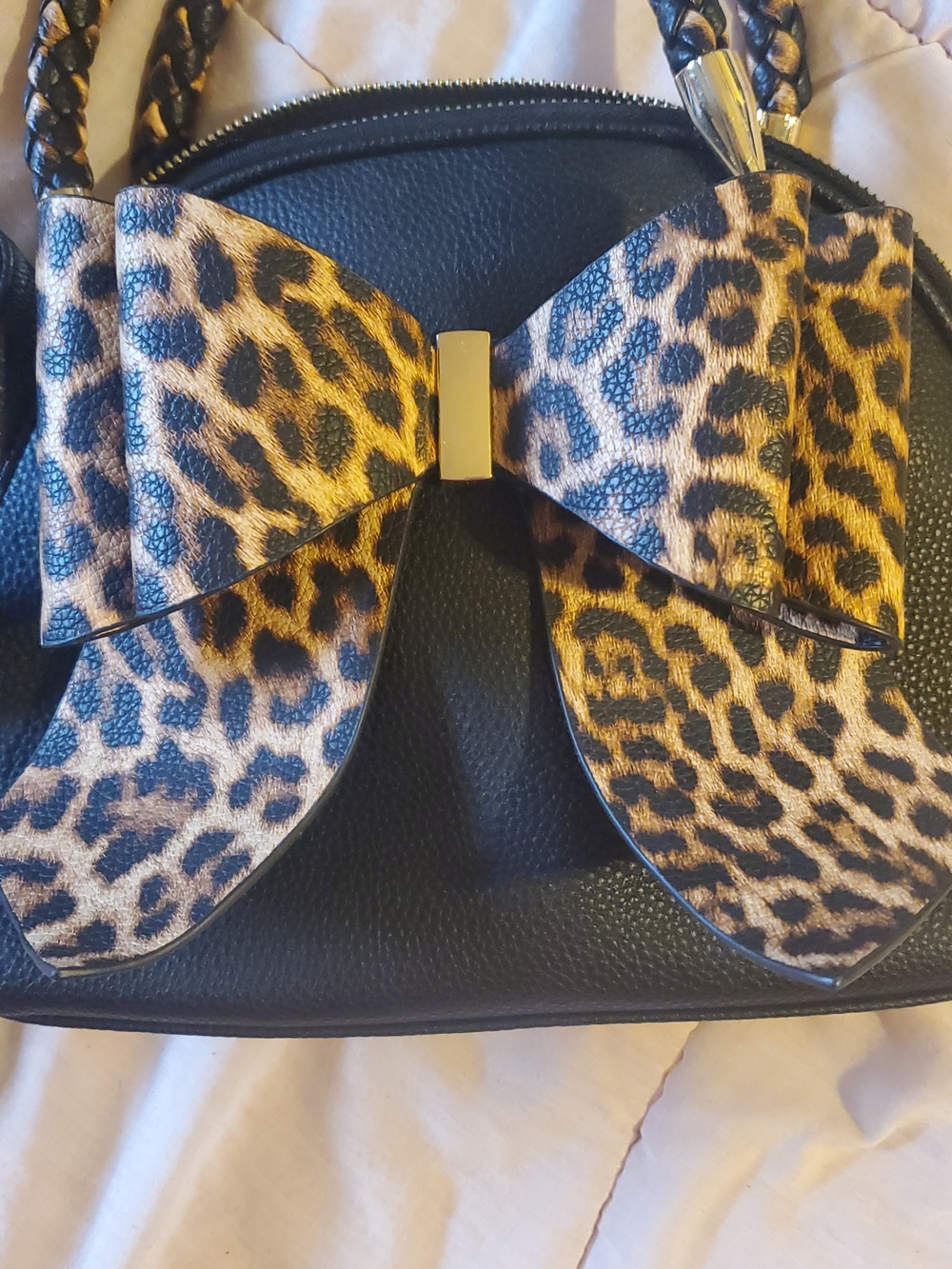 Crossi Crossbody Bag Leopard Bow - Picture 3 of 13